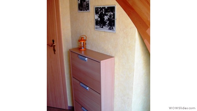 Schuhschrank im Eingangsbereich